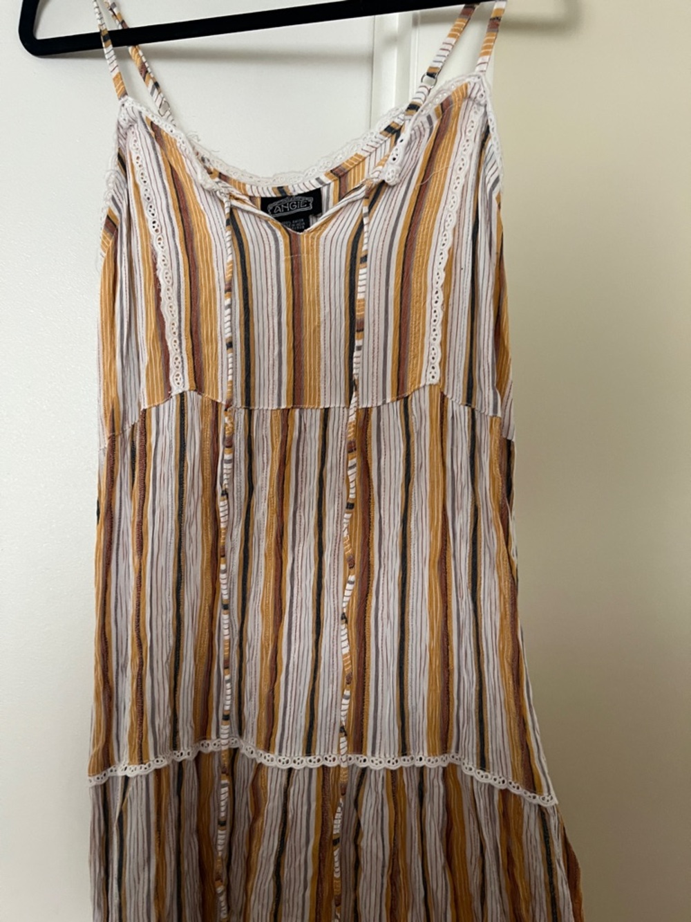 Angie Tiered Striped Maxi Dress
